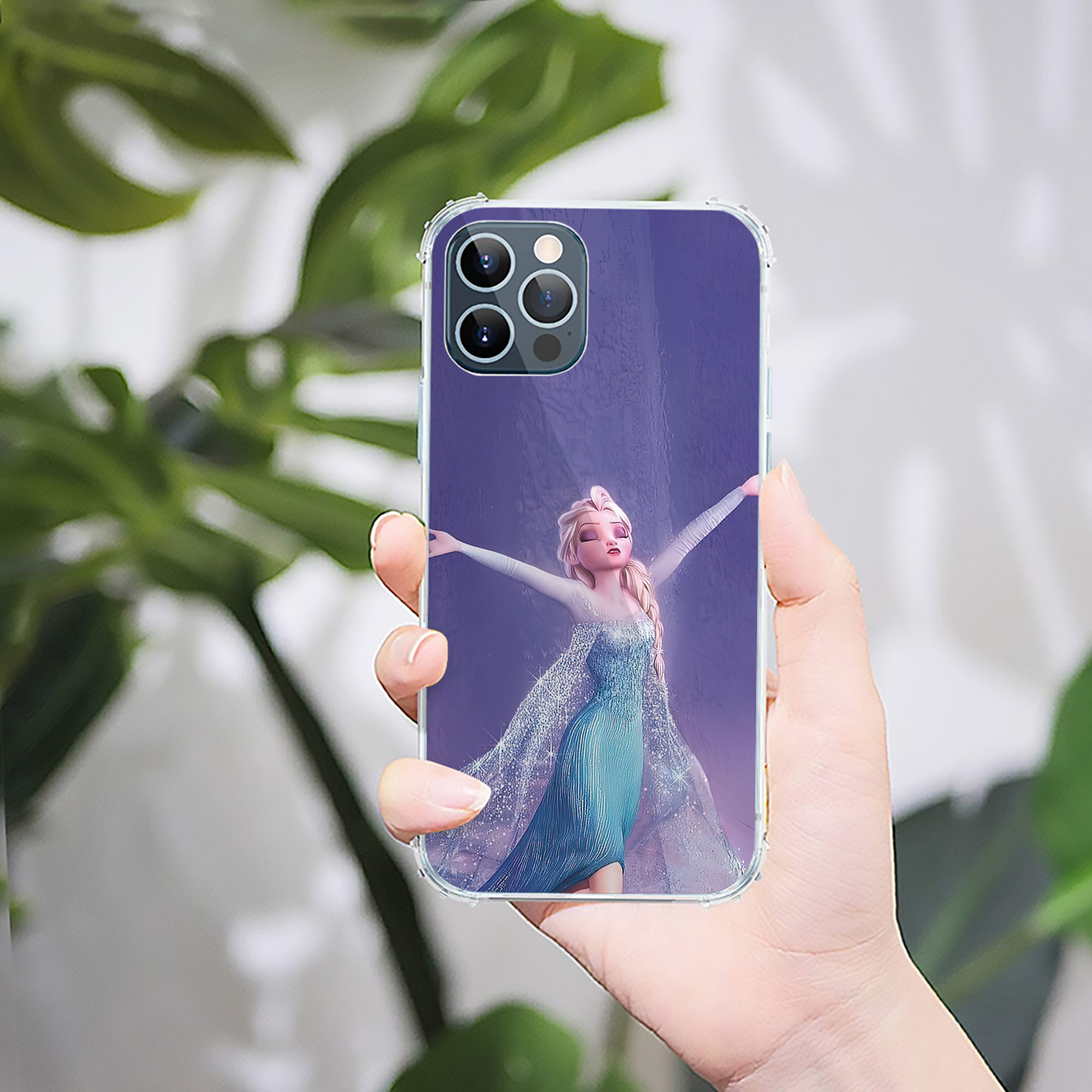 （画像用） アナと雪の女王 アンナ エルサ Frozen Anna Elsa 【iPhone 12シリーズ対応】透明スマホケース（クリアソフトケース）